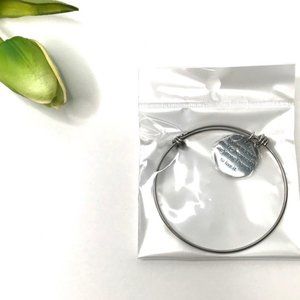 Strong Meaningful Beautiful Silver Bangle Bracelet